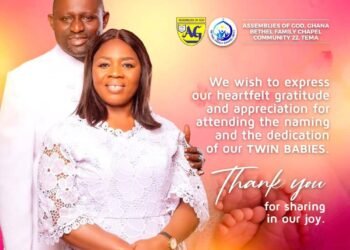 A Heartfelt Thank You: Rev. Andrews Nelson Awintia and Wife Express Gratitude